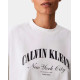 CALVIN KLEIN SS CROPPED BOXY HERITAGE CREST LV047F813G YAF-BRIGHT WHITE 
