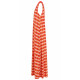 AGGEL PRINTED MAXI DRESS SS53036KF MULTICOLORED CORAL 