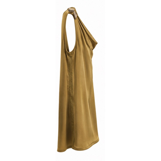 AGGEL SLEEVELESS DRAPE TOP SS61120KF OLIVE 