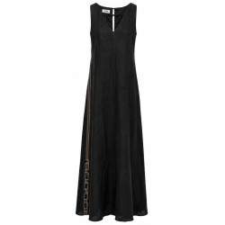 AGGEL SIDE DETAIL MAXI DRESS SS63134KF BLACK 