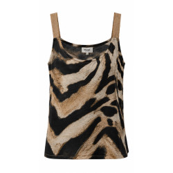 AGGEL PRINTED TANK TOP SS51004KF ANIMAL PRINT