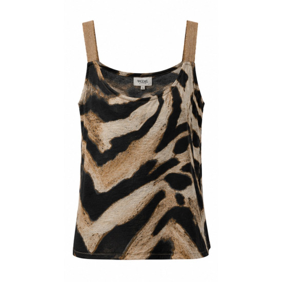 AGGEL PRINTED TANK TOP SS51004KF ANIMAL PRINT