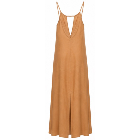 AGGEL EMBROIDERED V-NECK MAXI DRESS SS53011KF GOLD 