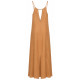 AGGEL EMBROIDERED V-NECK MAXI DRESS SS53011KF GOLD 