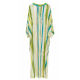 AGGEL STRIPED DRESS SS53082KF MULTICOLORED GREEN  