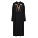 AGGEL EMBROIDERED MAXI DRESS SS63109KF BLACK 