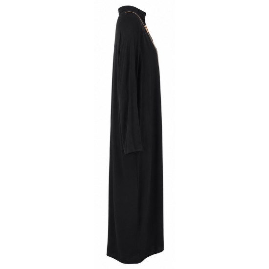 AGGEL EMBROIDERED MAXI DRESS SS63109KF BLACK 
