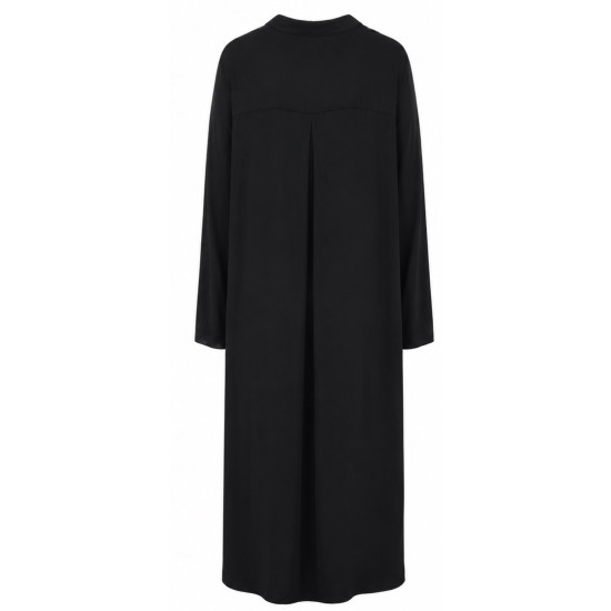 AGGEL EMBROIDERED MAXI DRESS SS63109KF BLACK 