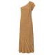 AGGEL ONE SHOULDER DRESS SS63130K TAN GOLD 