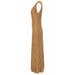 AGGEL ONE SHOULDER DRESS SS63130K TAN GOLD 