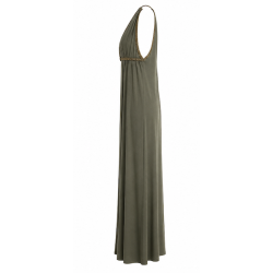 AGGEL T-BACK MAXI DRESS SS63137KF KHAKI 