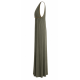 AGGEL T-BACK MAXI DRESS SS63137KF KHAKI 