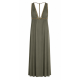 AGGEL T-BACK MAXI DRESS SS63137KF KHAKI 
