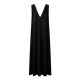 AGGEL V-NECK MAXI DRESS SS63137KF BLACK 
