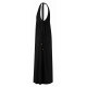 AGGEL V-NECK MAXI DRESS SS63137KF BLACK 