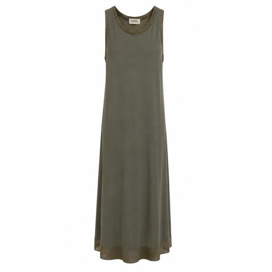 AGGEL SLEEVELESS MAXI DRESS SS63139KF KHAKI 