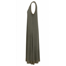 AGGEL SLEEVELESS MAXI DRESS SS63139KF KHAKI 