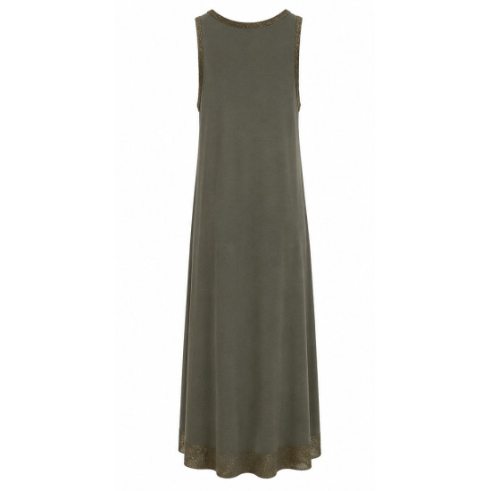 AGGEL SLEEVELESS MAXI DRESS SS63139KF KHAKI 