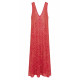 AGGEL SLEEVELESS V-NECK DRESS SS63168K FUCHSIA