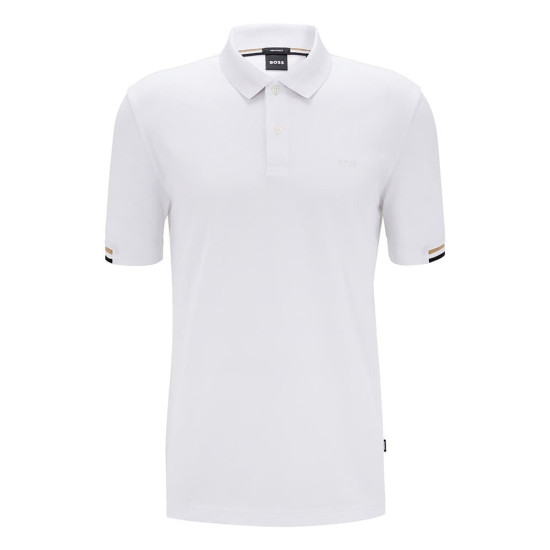 BOSS PARLAY 147 POLO 50467113 100-WHITE