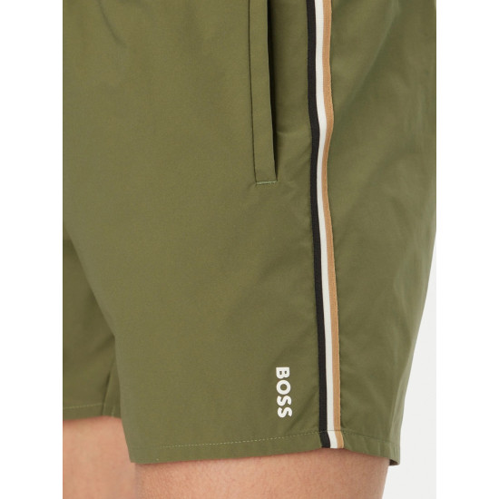 BOSS ICONIC SWIM SHORTS  50491594 351-OPEN GREEN
