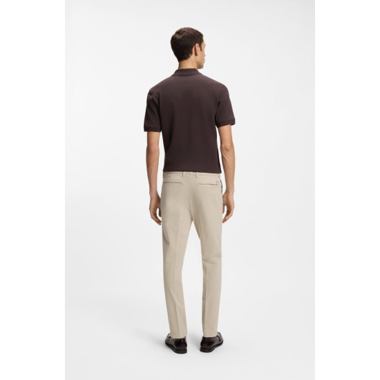 BOSS H KAITON TROUSERS IN STRETCH-COTTON 50543312 131-OPEN WHITE