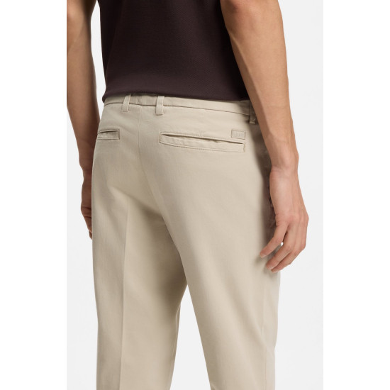 BOSS H KAITON TROUSERS IN STRETCH-COTTON 50543312 131-OPEN WHITE