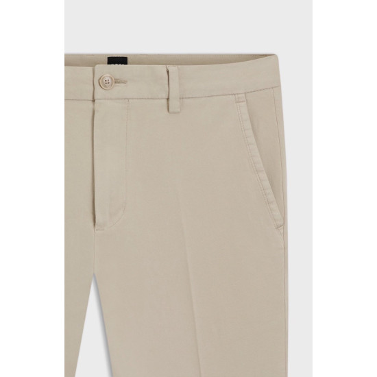 BOSS H KAITON TROUSERS IN STRETCH-COTTON 50543312 131-OPEN WHITE