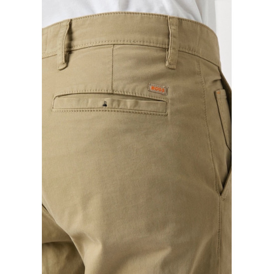 BOSS H KAITON TROUSERS IN STRETCH-COTTON 50543312 252-DARK BEIGE