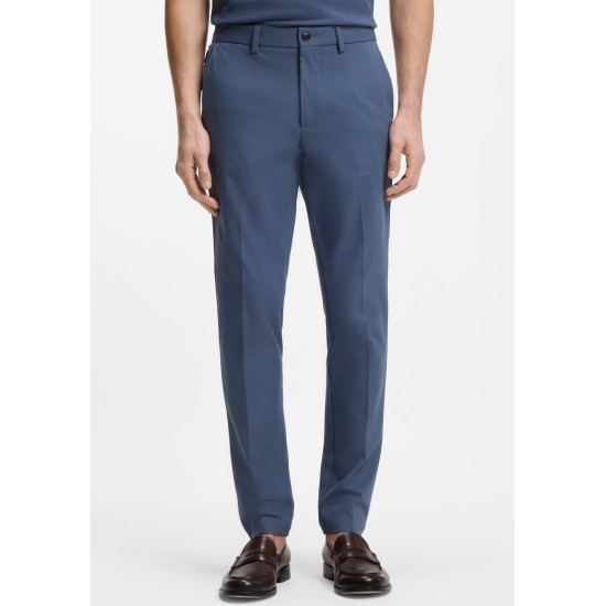BOSS P KAITON ZIP SLIM TROUSERS 50543945 468-OPEN BLUE