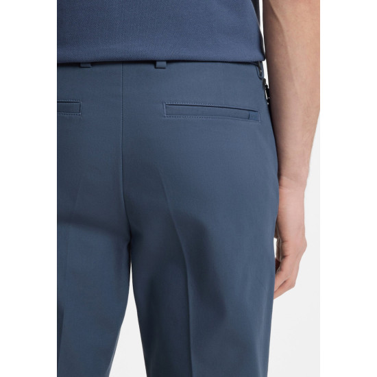 BOSS P KAITON ZIP SLIM TROUSERS 50543945 468-OPEN BLUE