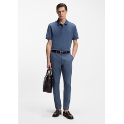 BOSS P KAITON ZIP SLIM TROUSERS 50543945 468-OPEN BLUE