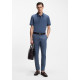 BOSS P KAITON ZIP SLIM TROUSERS 50543945 468-OPEN BLUE