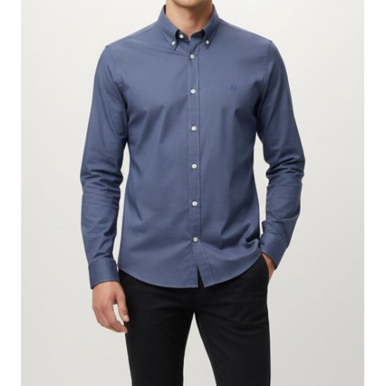 BOSS H LIAM BD E C1 261 SHIRT 50556083 468-OPEN BLUE