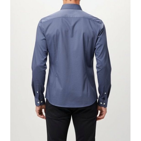 BOSS H LIAM BD E C1 261 SHIRT 50556083 468-OPEN BLUE