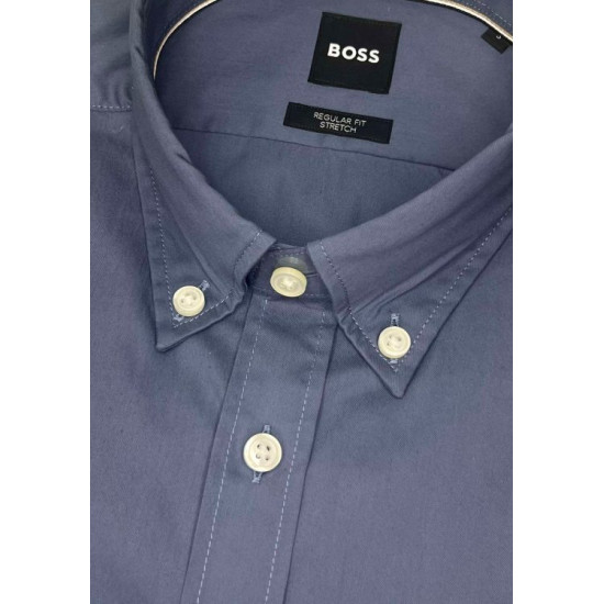 BOSS H LIAM BD E C1 261 SHIRT 50556083 468-OPEN BLUE