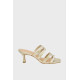 CARRANO KITTEN HEEL METAL SOFT MULES 322086 GOLD