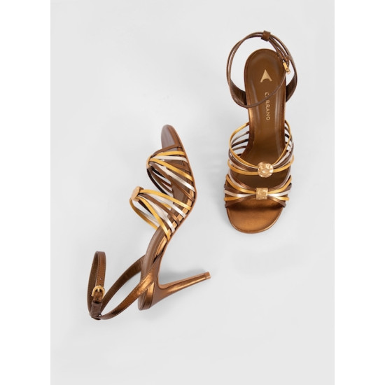 CARRANO METAL SOFT HEELS 917008 BRONZE