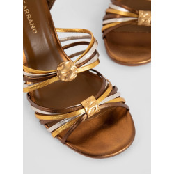 CARRANO METAL SOFT HEELS 917008 BRONZE
