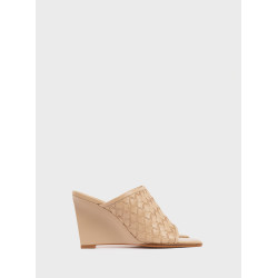 CARRANO SOFT LEATHER WEDGE SANDALS 921005 GINGER