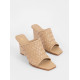 CARRANO SOFT LEATHER WEDGE SANDALS 921005 GINGER