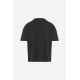 DIRTY LAUNDRY PIQUET T-SHIRT WITH RAW EDGES DLMT000606-VINTAGE BLACK