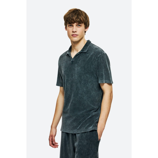 DIRTY LAUNDRY TERRY TOWEL T-SHIRT DLMT000609-VINTAGE GREY