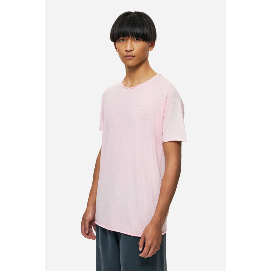 DIRTY LAUNDRY RELAXED SLEEVES T-SHIRT DLMT000637-BUBBLEGUM