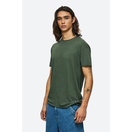 DIRTY LAUNDRY RELAXED SLEEVES T-SHIRT DLMT000637-KHAKI