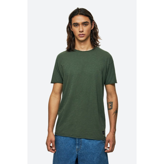 DIRTY LAUNDRY RELAXED SLEEVES T-SHIRT DLMT000637-KHAKI