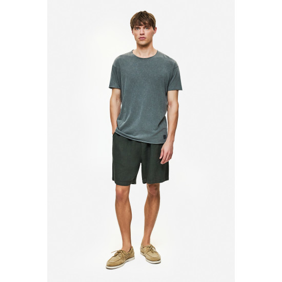 DIRTY LAUNDRY RELAXED SLEEVES T-SHIRT DLMT000637-VINTAGE GREY