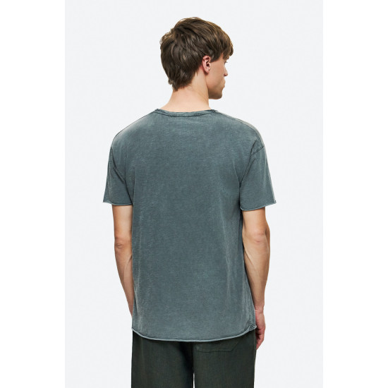 DIRTY LAUNDRY RELAXED SLEEVES T-SHIRT DLMT000637-VINTAGE GREY