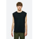 DIRTY LAUNDRY SLUB TANK TOP WITH RAW EDGES DLMTT000002 - BLACK