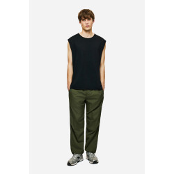 DIRTY LAUNDRY SLUB TANK TOP WITH RAW EDGES DLMTT000002 - BLACK